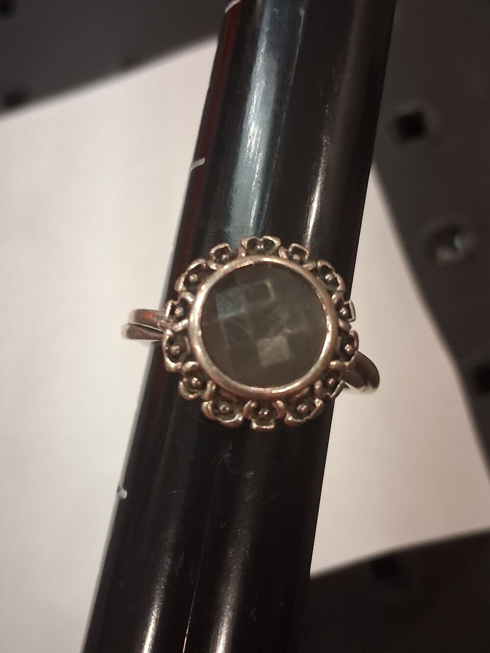 Pandora Silver Floral Elegance Moonstone Ring